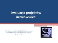 Ewaluacja projektów uczniowskich - prezentacja (Barbara Okleja ...