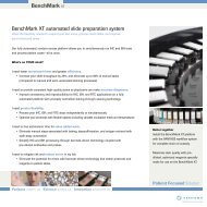 Benchmark Gx Instrument BenchMark GX Spec Sheet - Ventana Medical Systems
