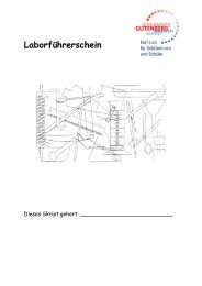 Laborführerschein - im NaT-Lab für Schülerinnen und Schüler!