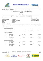 Ergebnisliste FrÃ¼hjahrswettkampf 2011 - Skiclub-Sohland