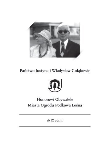 Państwo Justyna i Władysław Gołąbowie - Podkowa Leśna, Urząd ...