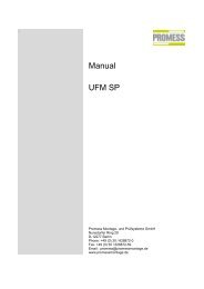 Manual UFM SP - Promess Gesellschaft fÃ¼r Montage