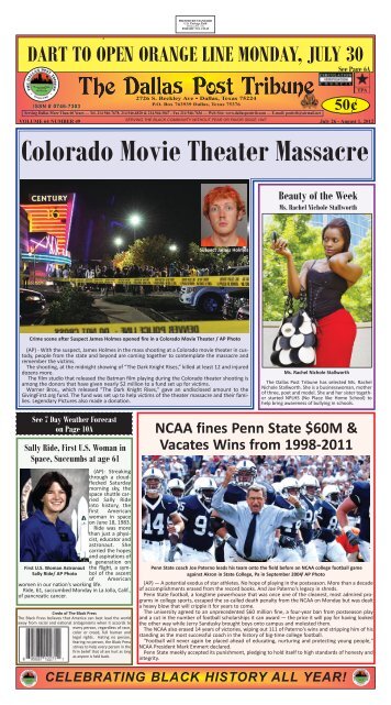 July 26 - August 1, 2012 - The Dallas Post Tribune!