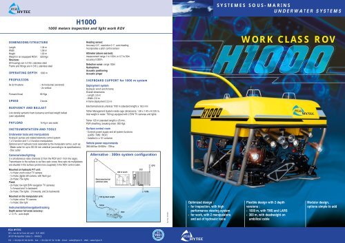 WORK CLASS ROV