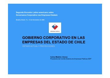 gobierno corporativo en las empresas del estado de chile