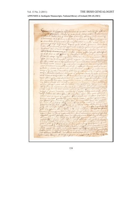 A Mac Fhlannchadha Fosterage Document, c.1580 - Clare County ...