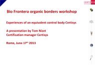 Bio Frontera organic borders workshop