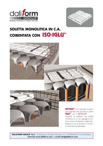 soletta monolitica in ca coibentata con iso-iglu - Edilportale