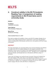 Construct validity in the IELTS Academic Reading test: a comparison ...