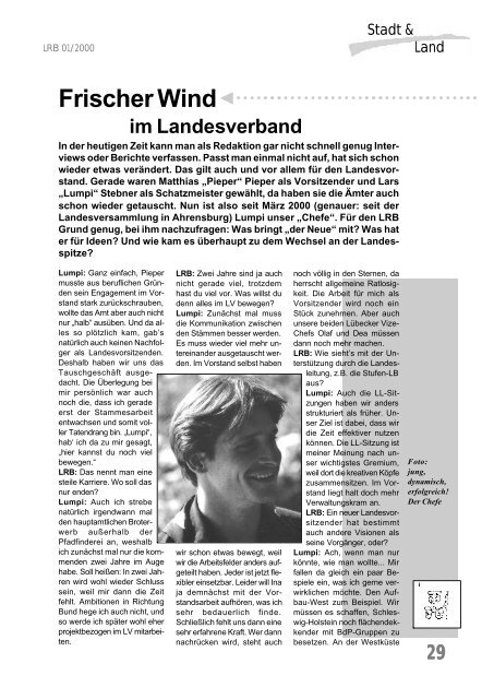 LRB 1'2000 - BdP Landesverband Schleswig-Holstein / Hamburg