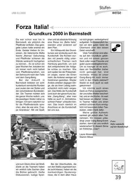 LRB 1'2000 - BdP Landesverband Schleswig-Holstein / Hamburg