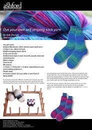 Dye your own self striping sock yarn - Ashford Handicrafts