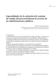 Especialidades de la extinciÃ³n del contrato de trabajo del personal ...