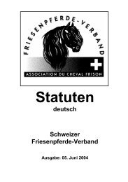 Statuten - Friesenpferde Verband CH