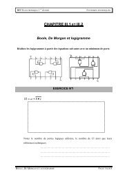 Boole_De Morgan et logigramme EX - didier villers on line