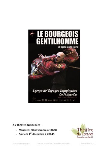 Le Bourgeois Gentilhomme - Dossier pÃ©dagogique (pdf - 853,56 ko)