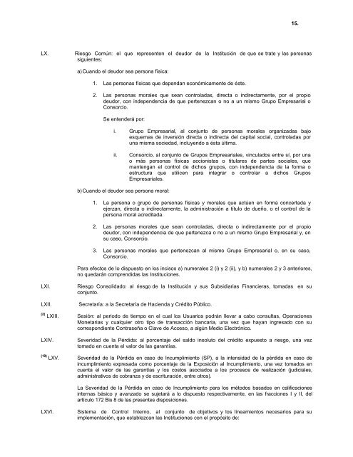 Circular 1/2006 emitida por el Banco de MÃ©xico - Bansefi