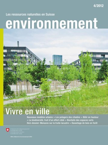 Magazine Â«environnementÂ» 4/2012 - Vivre en ville - La Maison Nature