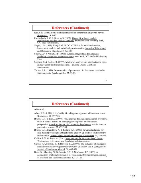 Introductory And Intermediate Growth Models - Mplus