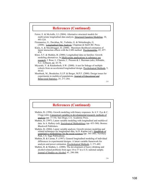 Introductory And Intermediate Growth Models - Mplus