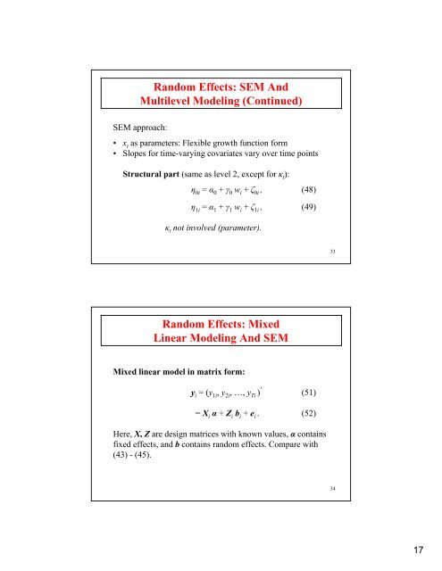 Introductory And Intermediate Growth Models - Mplus