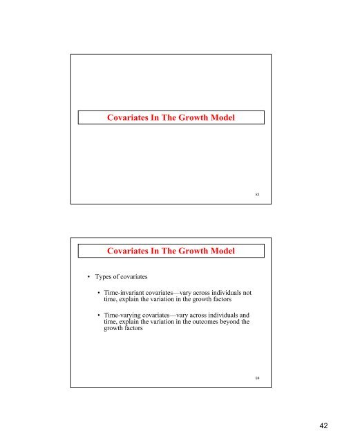 Introductory And Intermediate Growth Models - Mplus