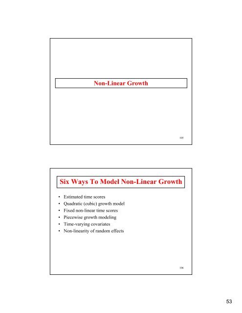 Introductory And Intermediate Growth Models - Mplus