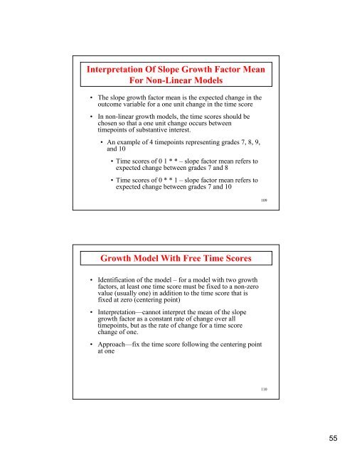 Introductory And Intermediate Growth Models - Mplus