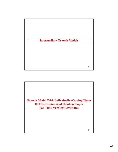 Introductory And Intermediate Growth Models - Mplus