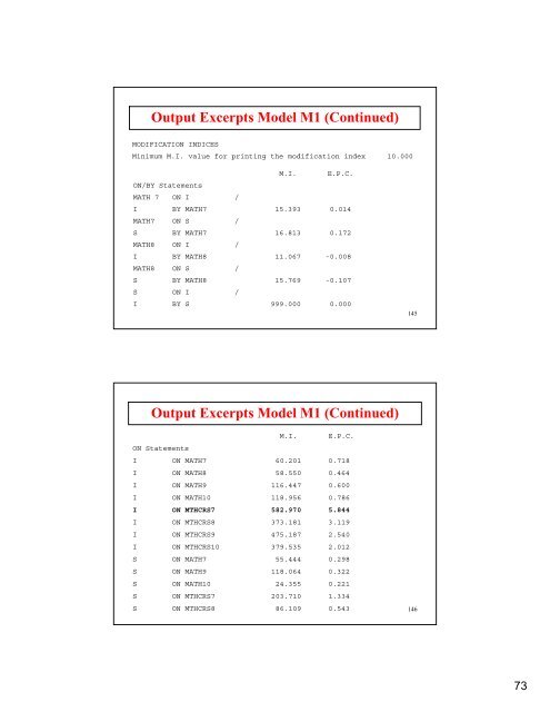 Introductory And Intermediate Growth Models - Mplus