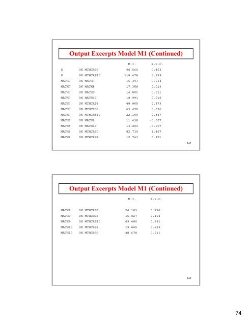 Introductory And Intermediate Growth Models - Mplus