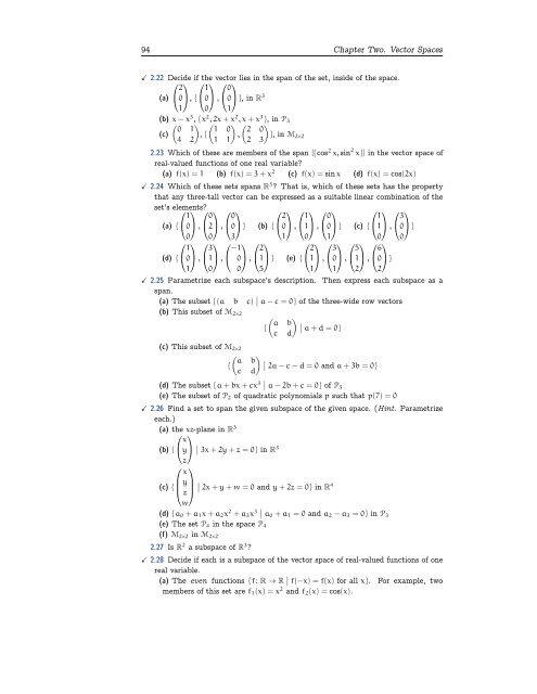 Linear Algebra