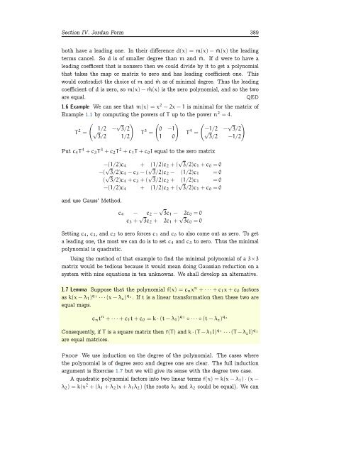 Linear Algebra