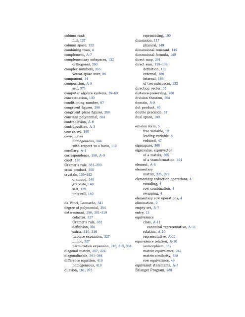 Linear Algebra