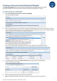 Creating a timecard using Authorised Delegate - Themis