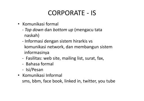 Corporate Management - Puslitbang Hortikultura