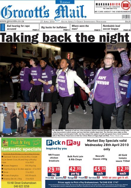 Taking Back The Night - Grocott's Mail