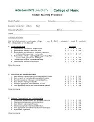 evaluation form [PDF] - MSU College of Music - Michigan State ...