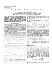 System Identification for Data Acquisition Characterization - Vrije ...