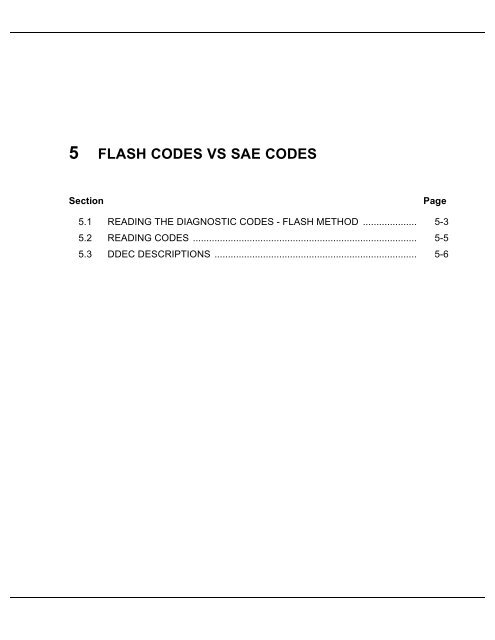 5 FLASH CODES VS SAE CODES - ddcsn