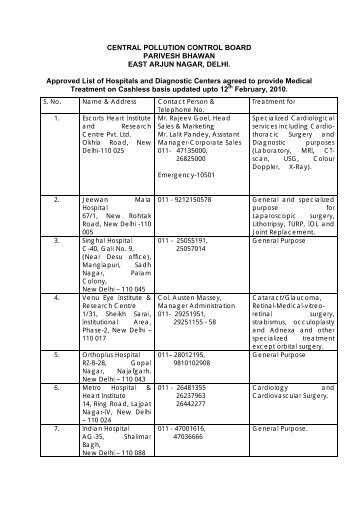 central pollution control board parivesh bhawan east arjun