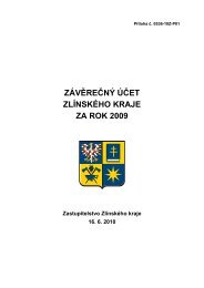 ZÃVÄREÄNÃ ÃÄET ZLÃNSKÃHO KRAJE ZA ROK 2009 - ZlÃ­nskÃ½ kraj