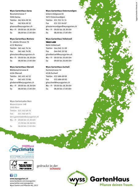 Nr. 30, April 2013, herunterladen - Wyss