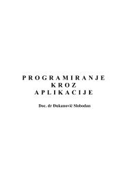 PROGRAMIRANJE KROZ APLIKACIJE