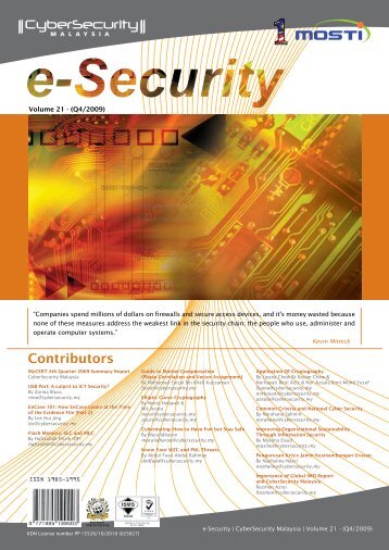 Contributors - CyberSecurity Malaysia