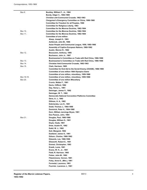 Marvin Liebman Papers, - Calisphere