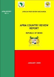 Benin report - Institut Africain de la Gouvernance