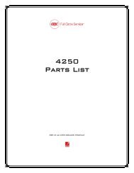 4250 Parts List