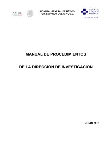 manual de procedimientos de la dirección de investigación
