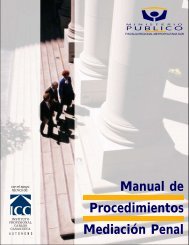 Manual de Procedimientos Mediación Penal - Justicia Restaurativa